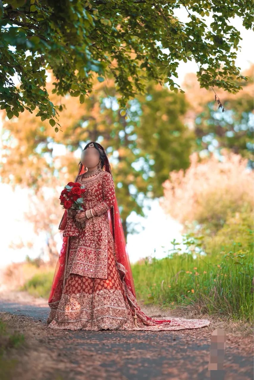 3 piece Bridal lengha — image 1
