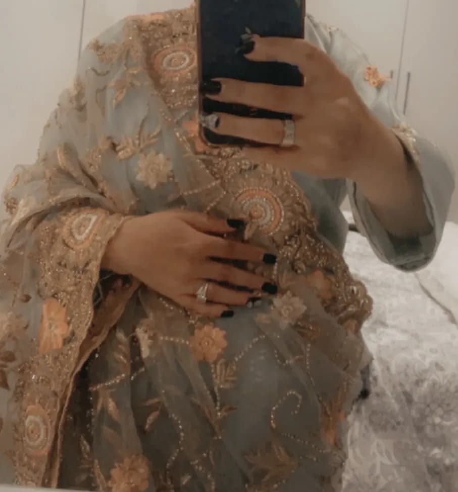 Light green saree