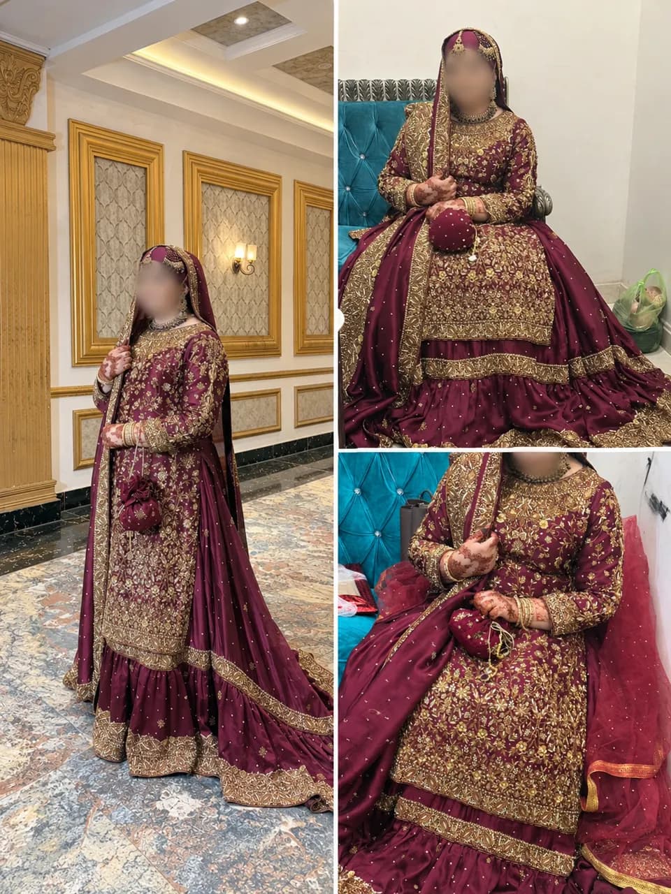 Pakistani style bridal lehnga — image 1