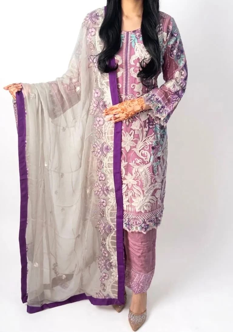 3pc Ramsha Branded Suit — image 1