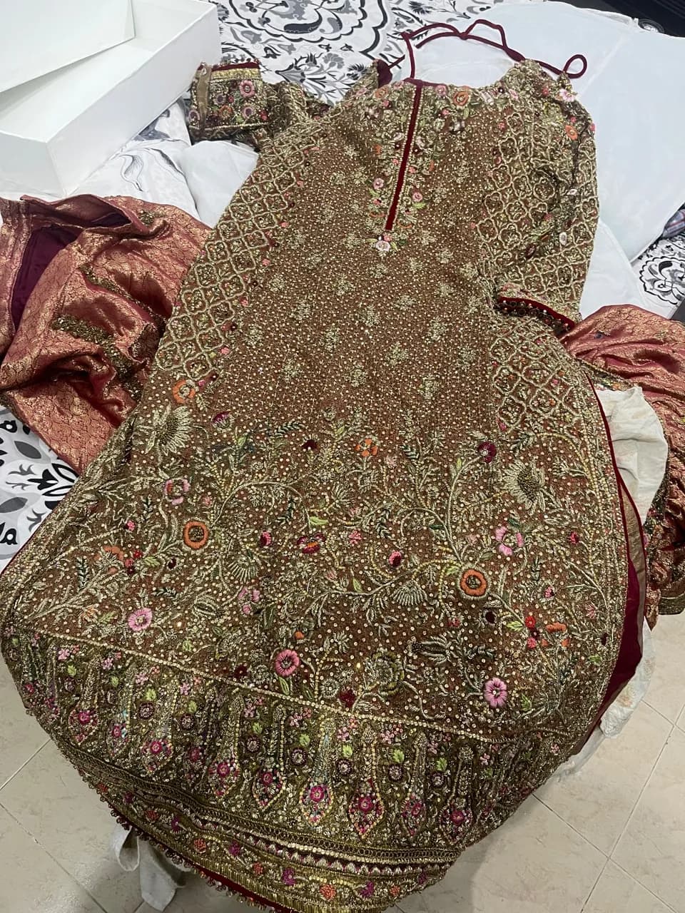 Bridal rustic red lehnga — image 1