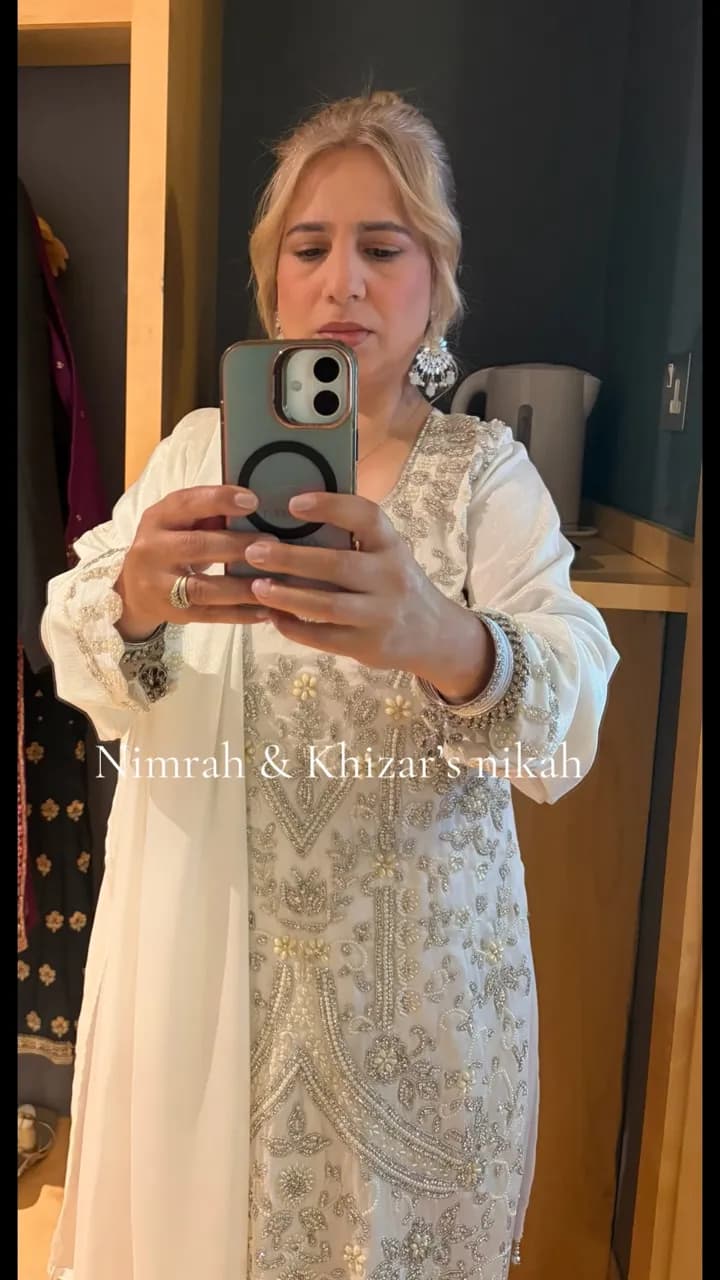 White plazo suits — image 1