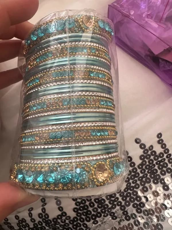 turquoise bangles set — image 1