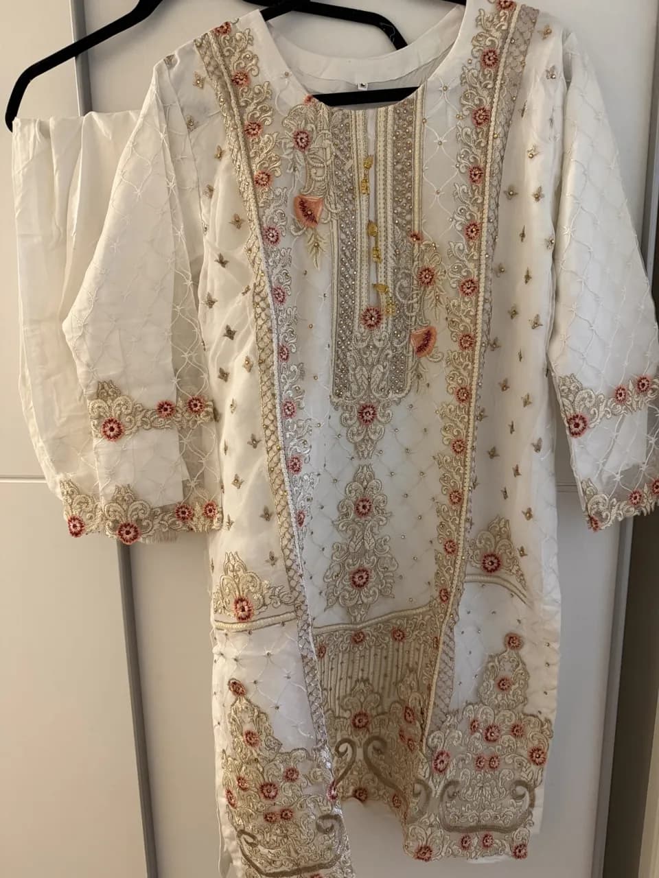 organza kameez and trouser suit — image 1
