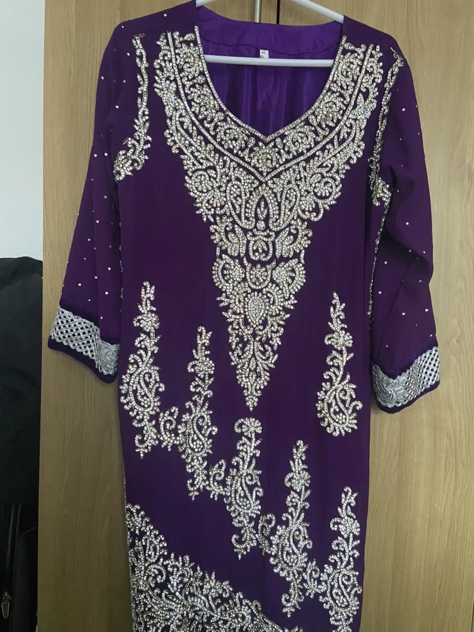 Silver floral And purple — image 1