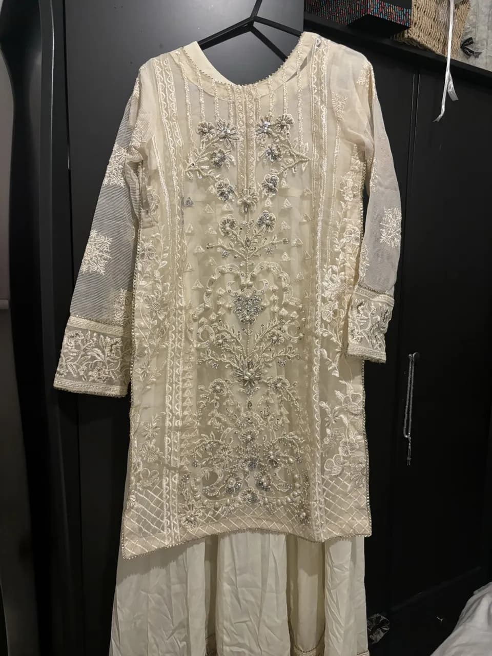 Beige wedding suit size small