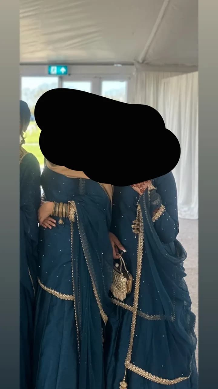 Teal lehenga — image 1