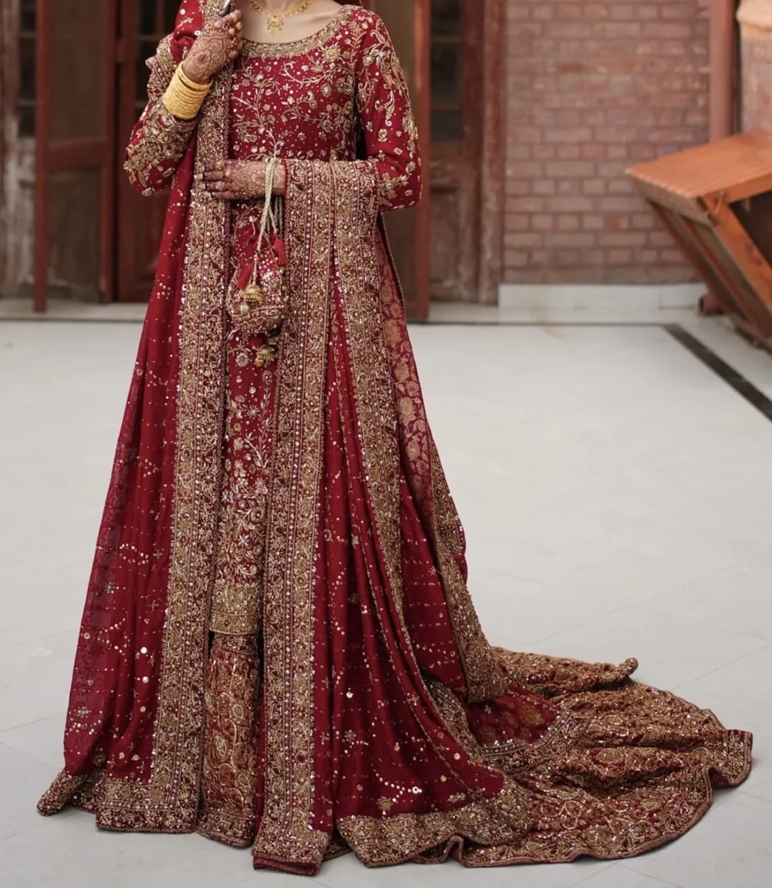 Zeeshan Danish Bridal Farshi Lengha — image 1