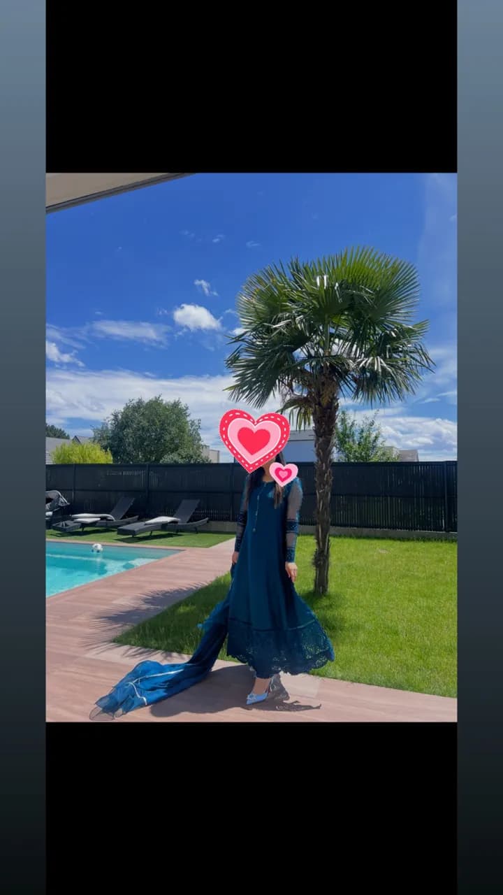 Farah Talib Aziz cut work shirt & dupatta — image 1