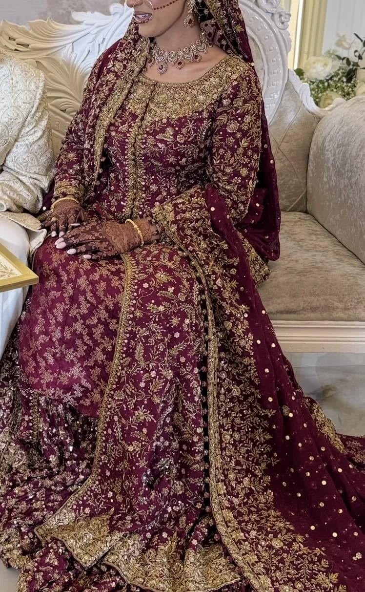 Aisha Naheed Red Bridal Dress — image 1