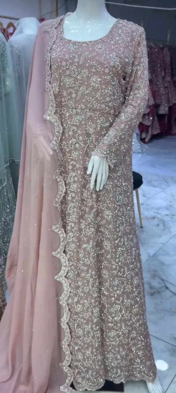 heavy embroidered party dress — image 1