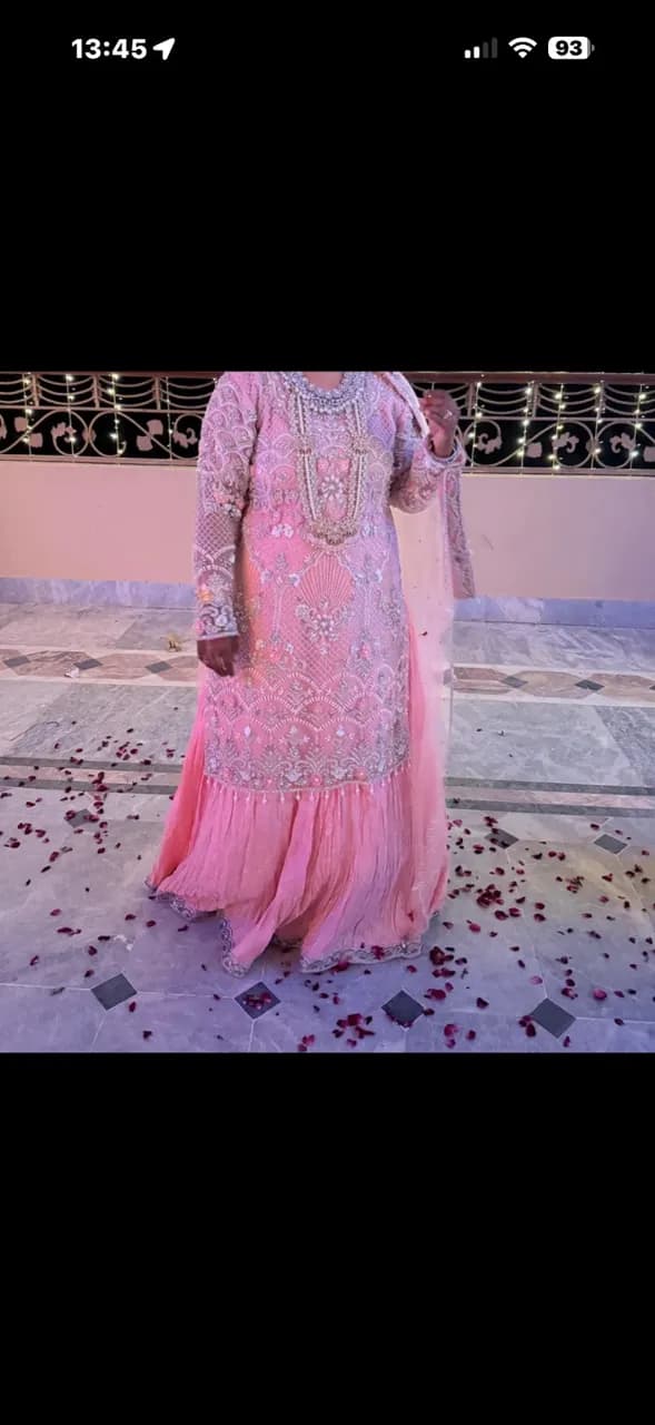Baby pink lengha — image 1