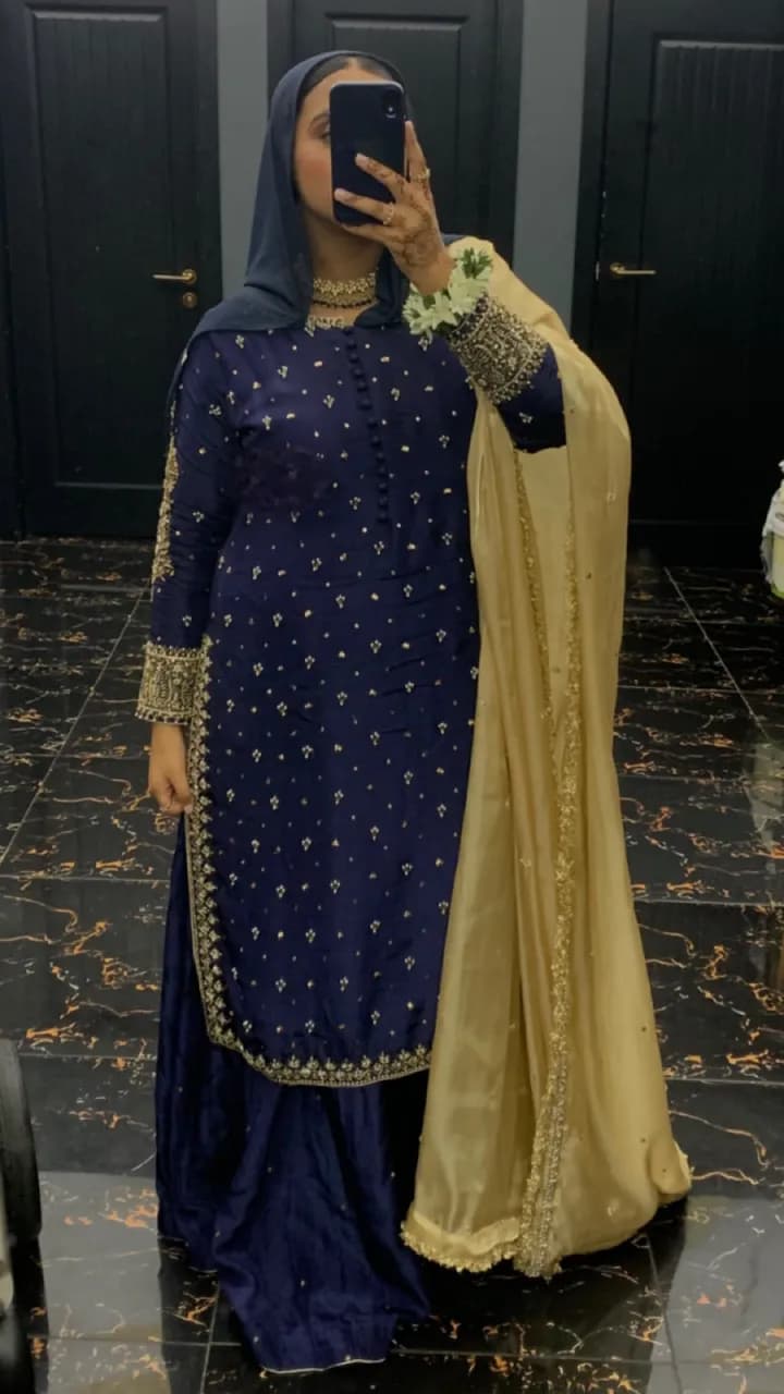 Lehenga Set with Korean Silk Dupatta — image 1