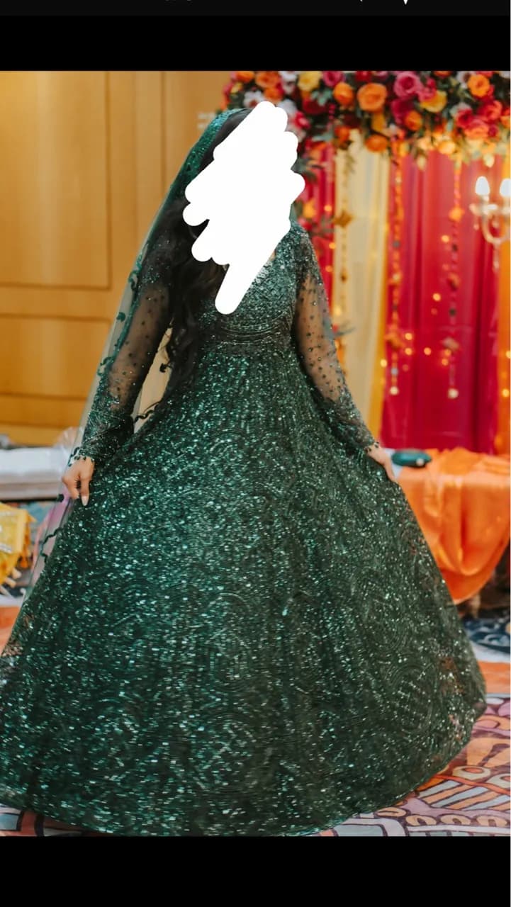 Mehndi dress with dubatta — image 1