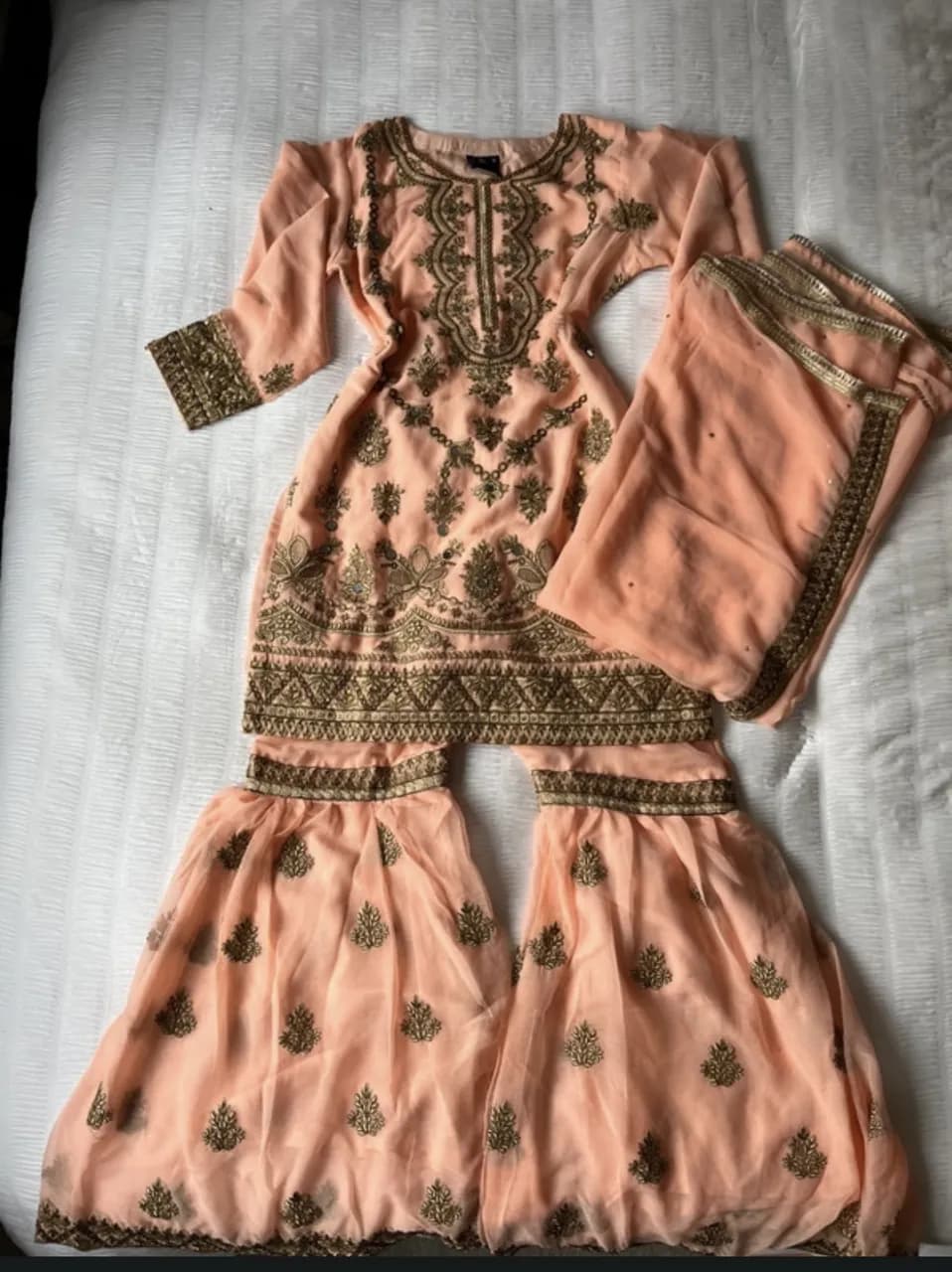 pink sharara gharara dress — image 1