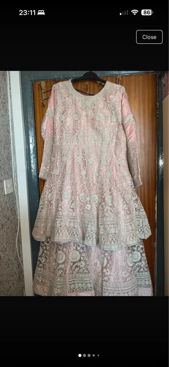 Pink outfit dress eith lengha — image 1