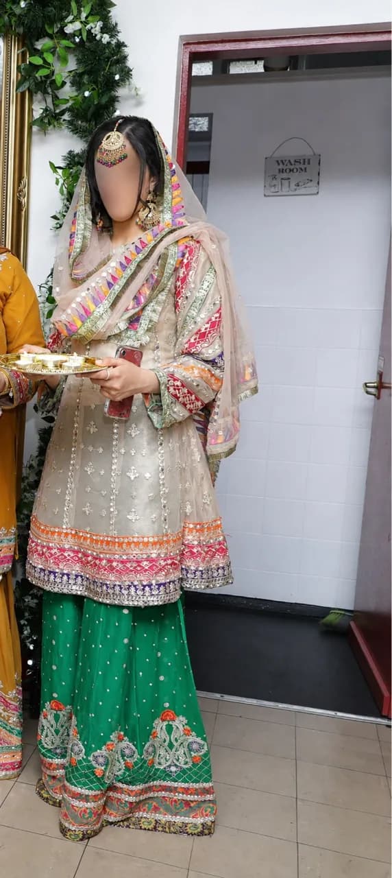 Stunning Pakistani Designer Sharara Suit — image 1