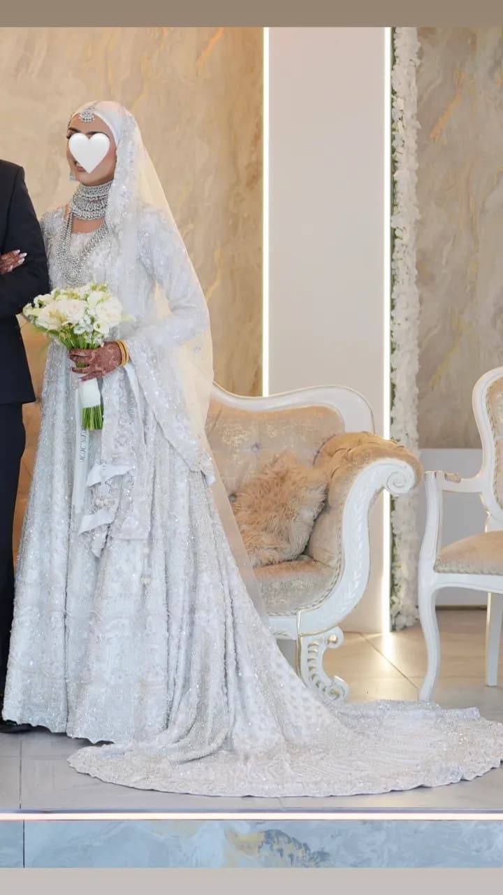 LUXURY NUR BRIDAL GOWN 🤍 £2,500 RRP — NOW £1,400! ✨ UK 8–10 | Worn Once | Stunning Designer Bridal Dress — image 1