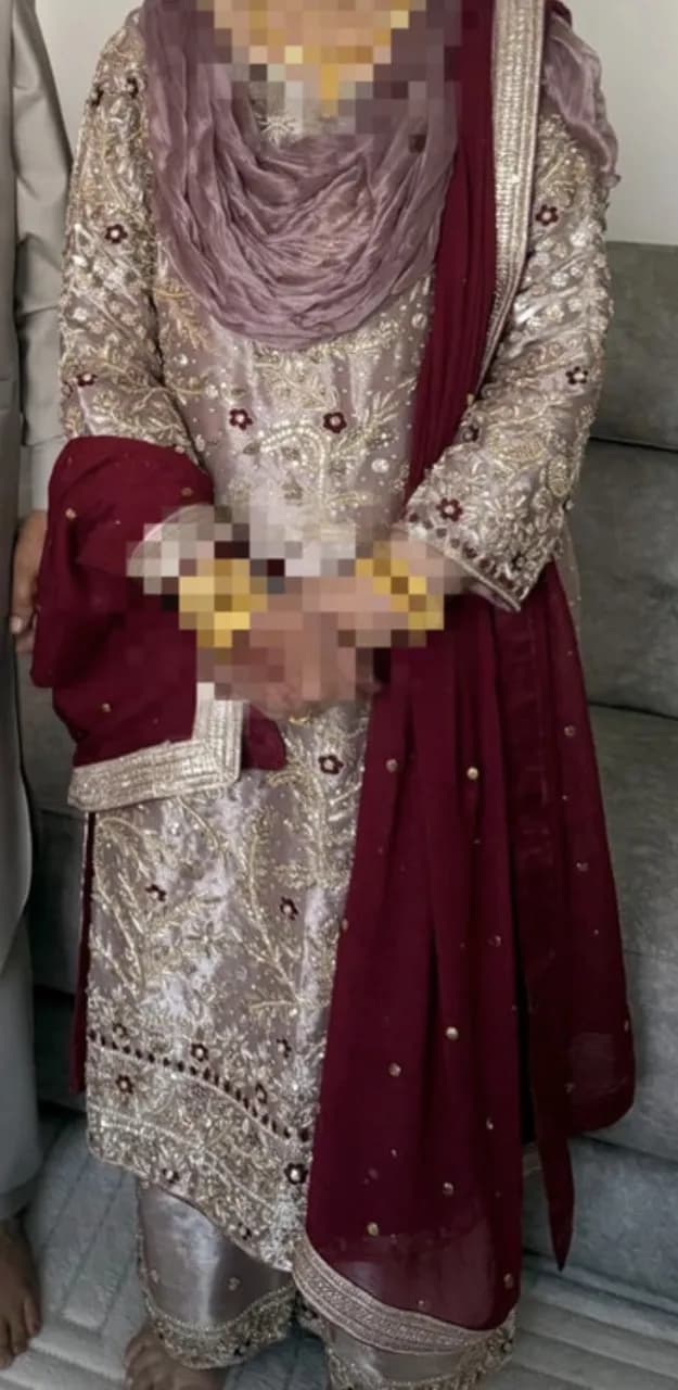 Purple lama silk trouser suit — image 1