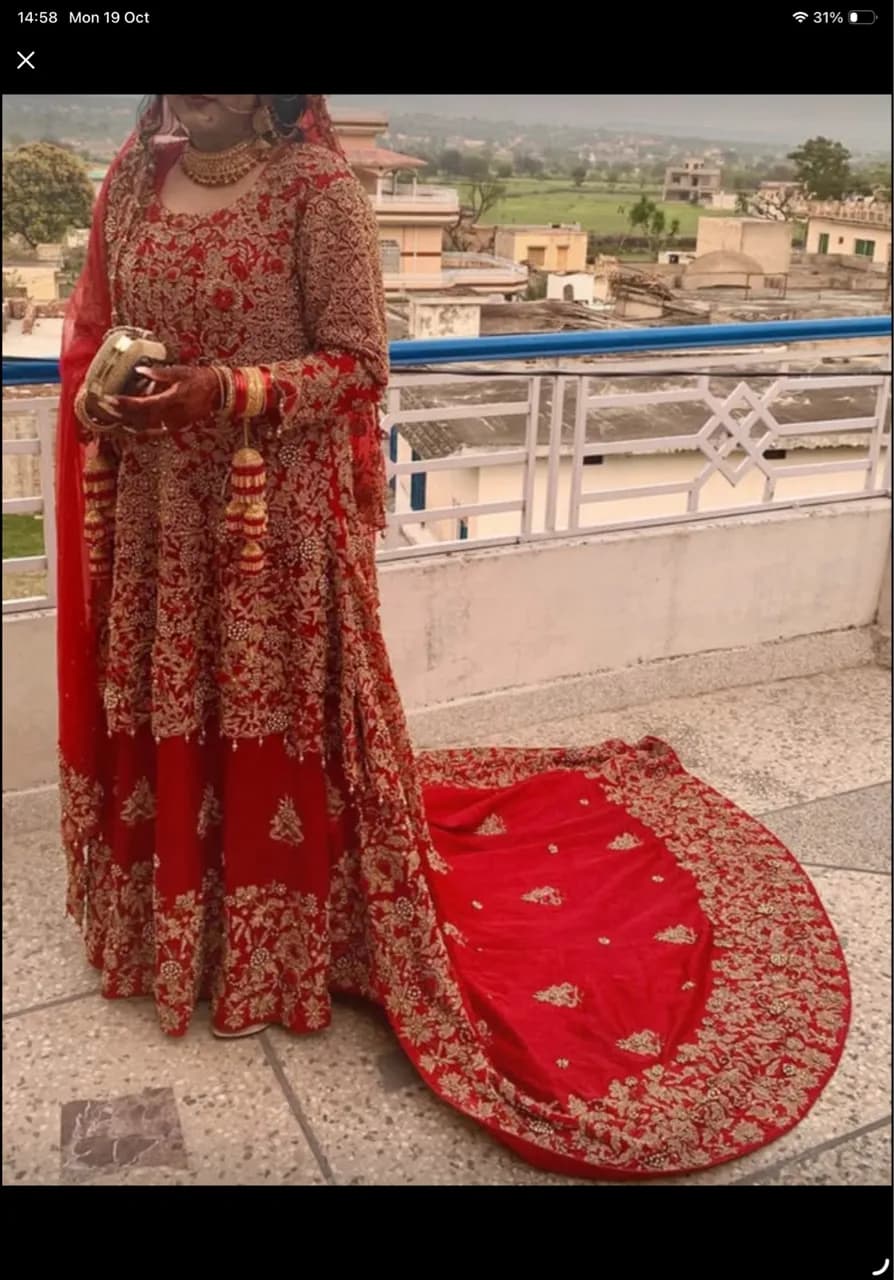 Bridal Lehenga and Matching Bridal Jewellery — image 1