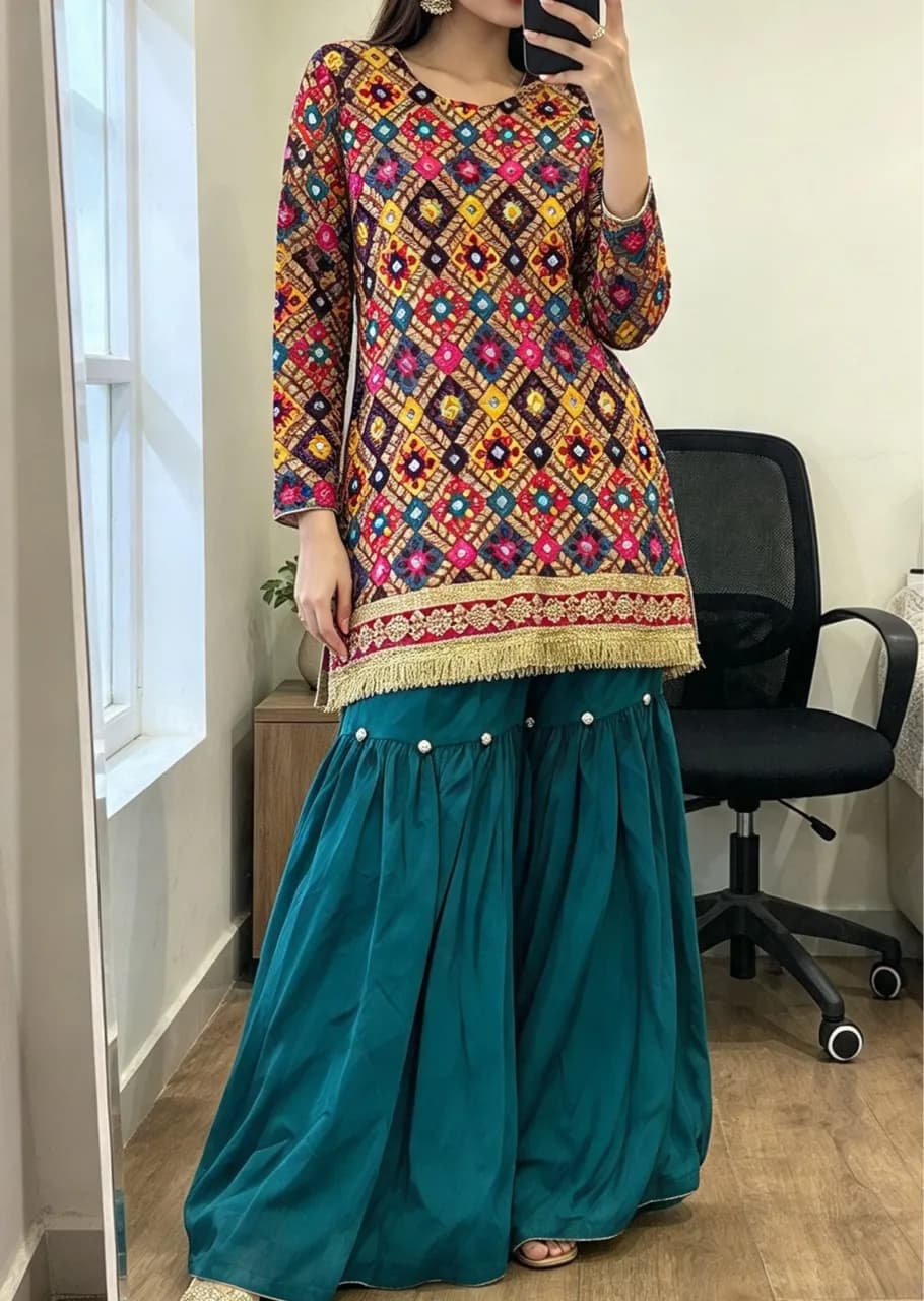 Kameez and sharrara