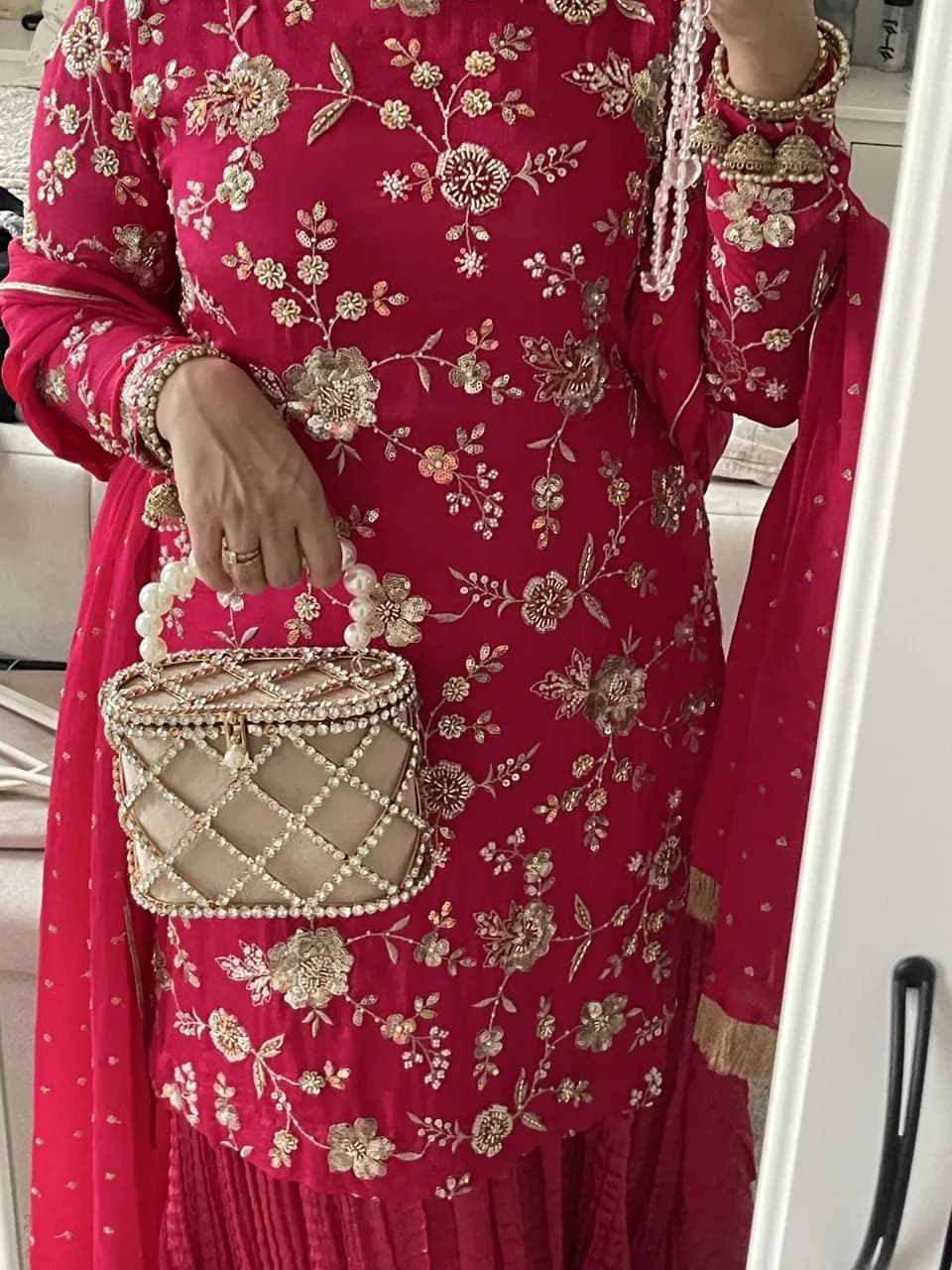 Hot pink suit — image 1