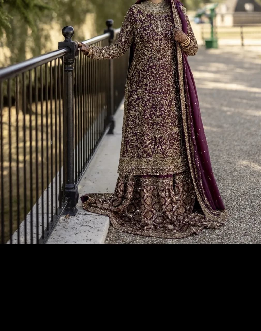 BEAUTIFUL DARK PURPLE BIRDAL OUTFIT — image 1
