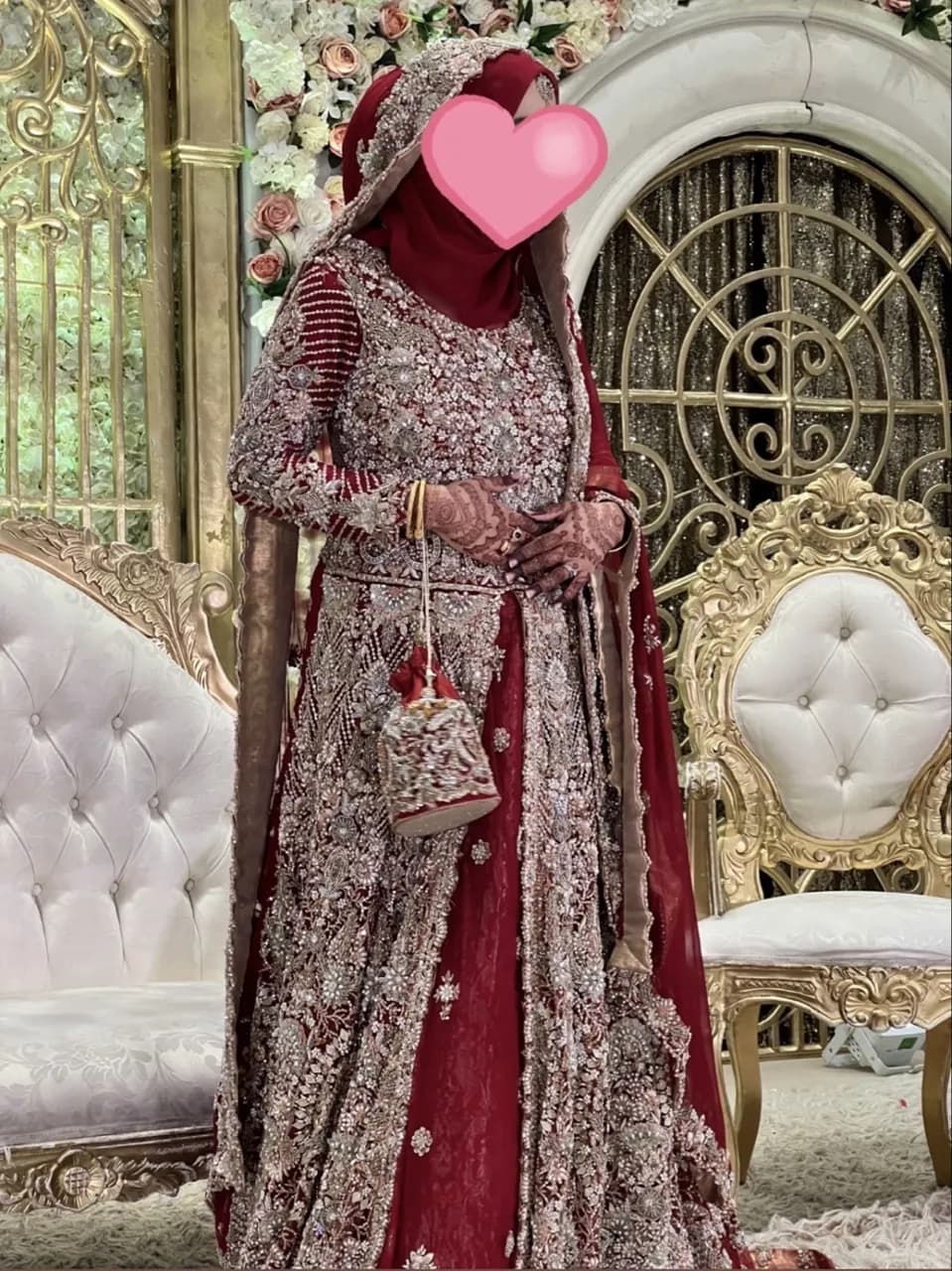 Red bridal Lenga — image 1