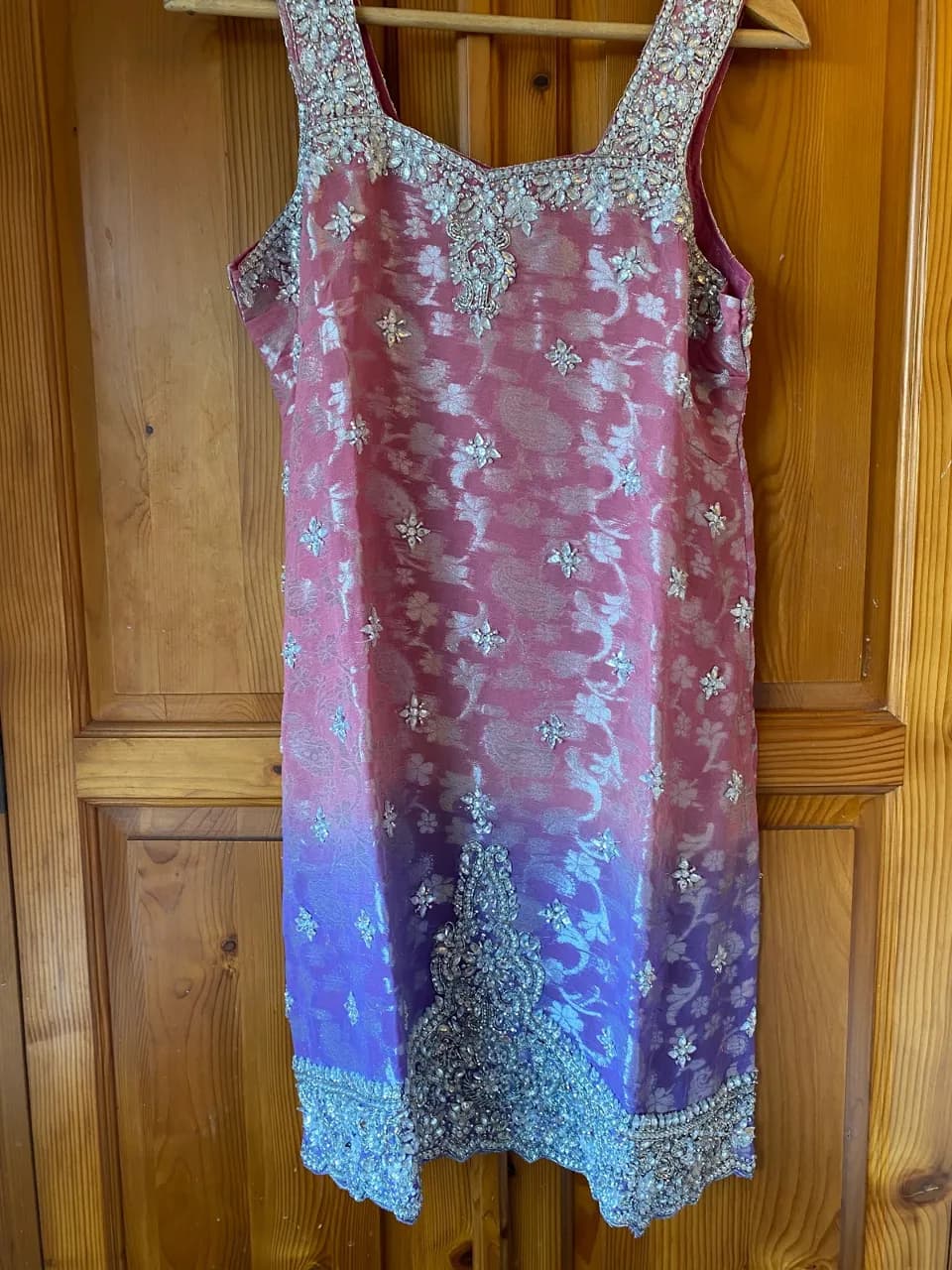 Pink & Lilac Embellished Sleeveless 3-Piece Occasion Suit - OBO — image 1