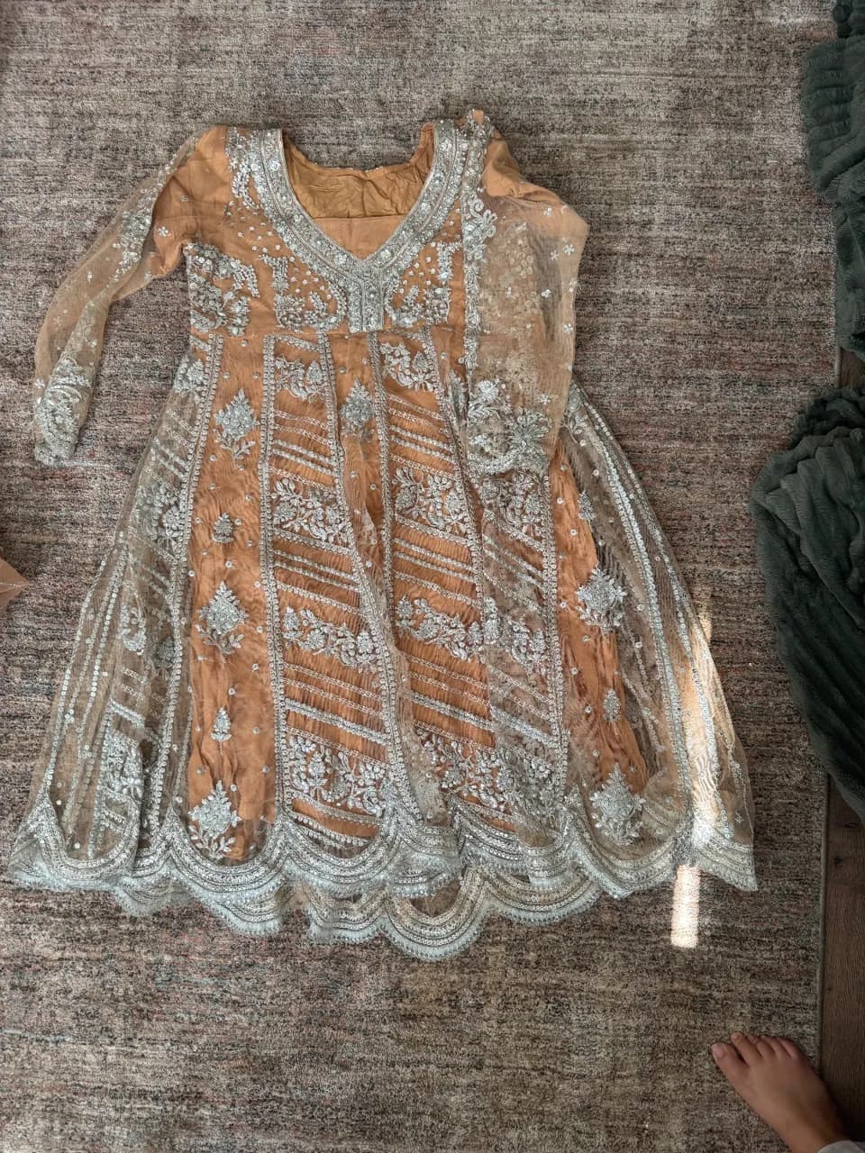Peach three piece