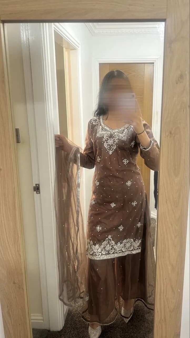 wedding guest outfit - preloved Asian wedding decor UK
