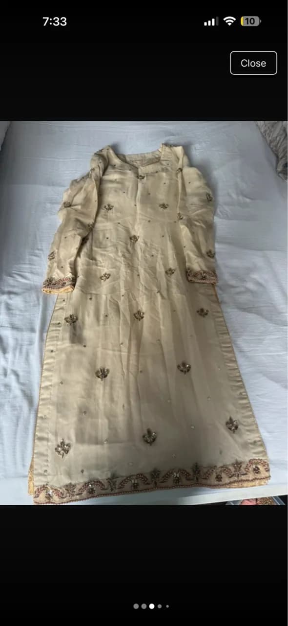 Long kameez, wide leg trousers