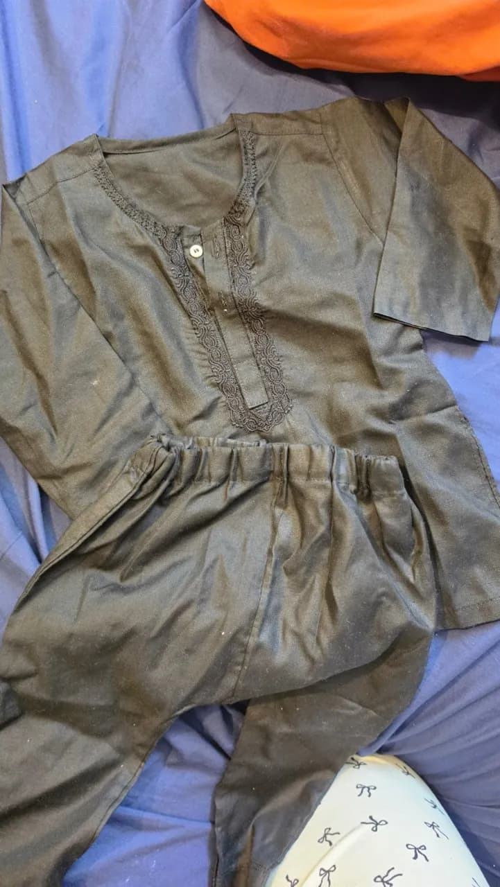 Baby's Black Shalwar Kameez — image 1