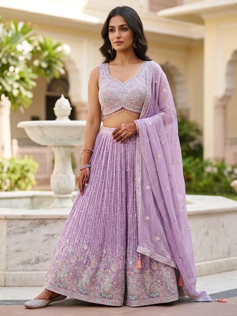 Lilac Lehenga β image 1