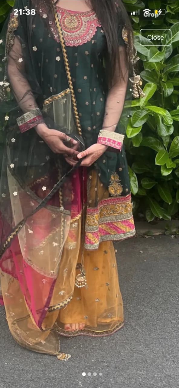 3 piece sharara — image 1