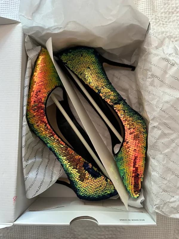Brand new Aldo sequin heels UK 8 — image 1