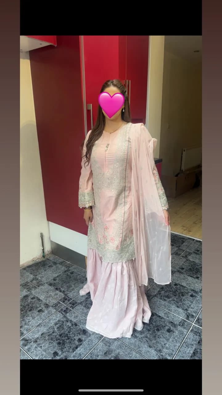 Maria B Embroidered Sharara Suit – 3-Piece Set — image 1