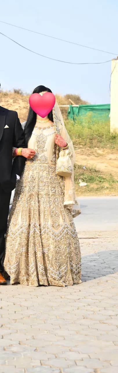 Gold Pakistani Bridal Lengha — image 1