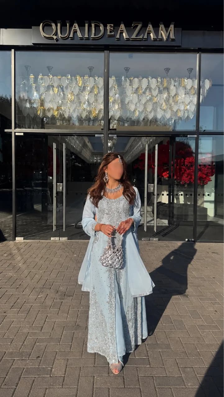 Cinderella Icy Blue & Silver Embellished Wedding Outfit ✨ — image 1