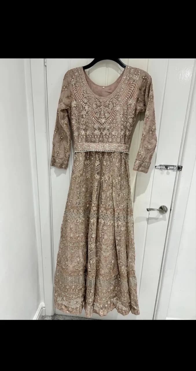 Pink Partywear Maxi Dress — image 1