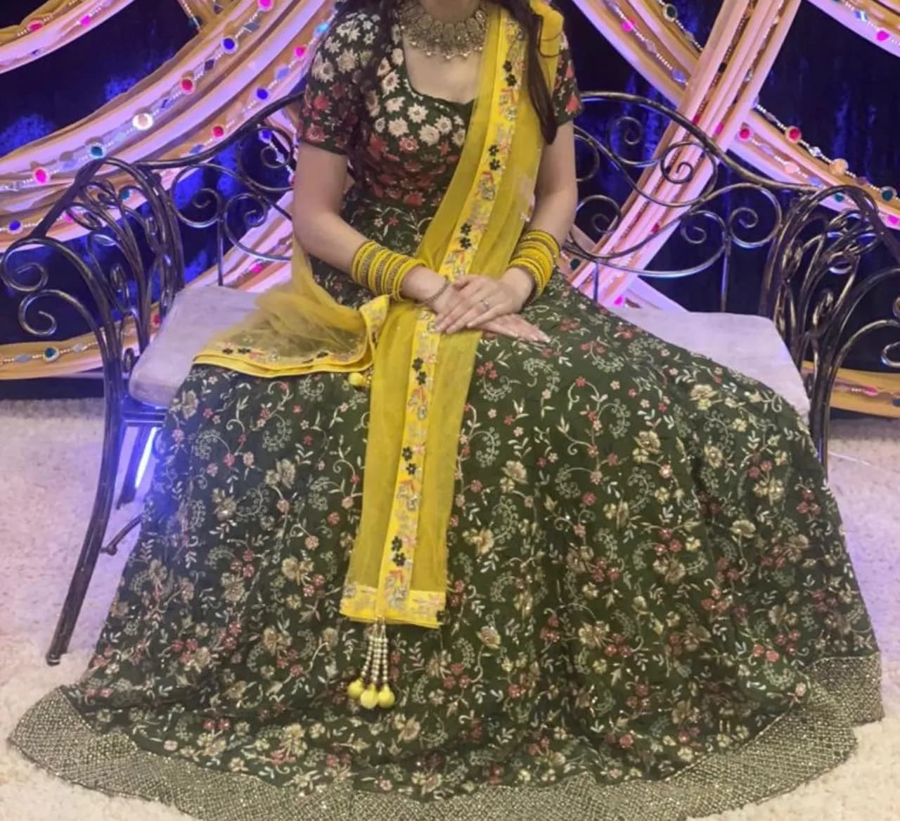 Bridal mehndi outfit — image 1