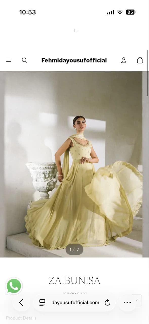 Femida yousaf dress size L — image 1