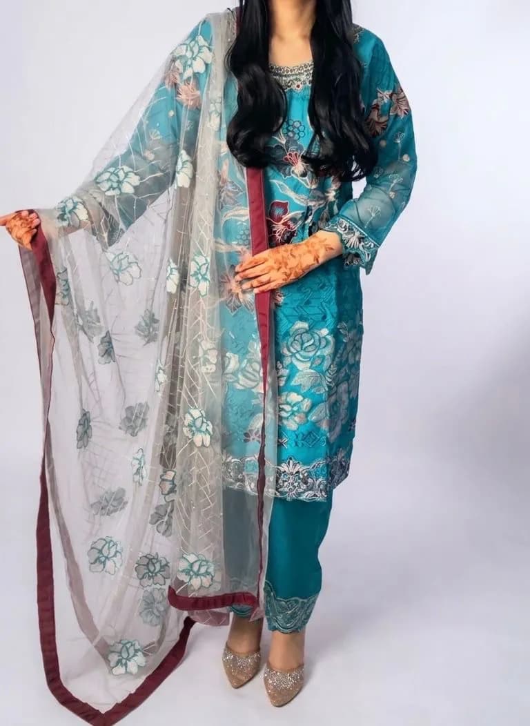 3pc Ramsha Branded Suit — image 1