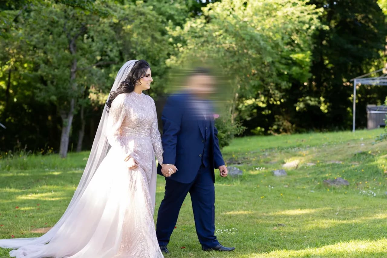 Baby pink gown — image 1