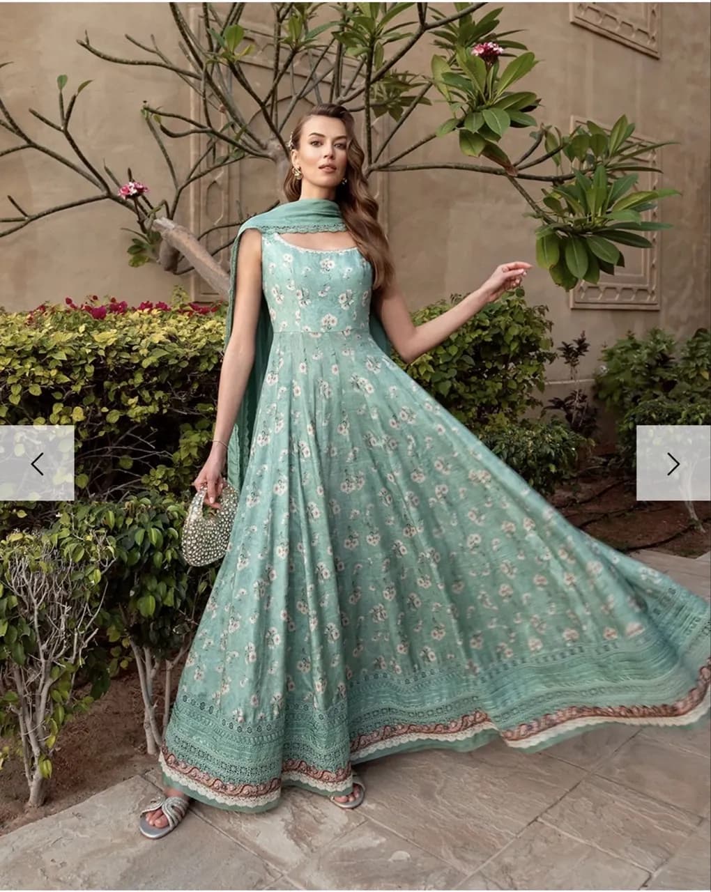 Faiza Saqlain Silk Peshwas with churidaar — image 1