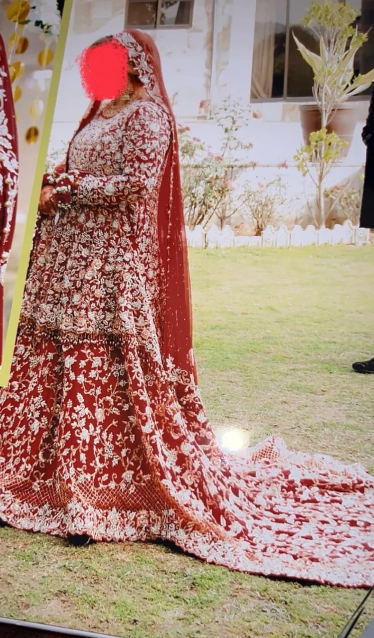 Bridal Red Lehenga - Heavy Embroidery — image 1