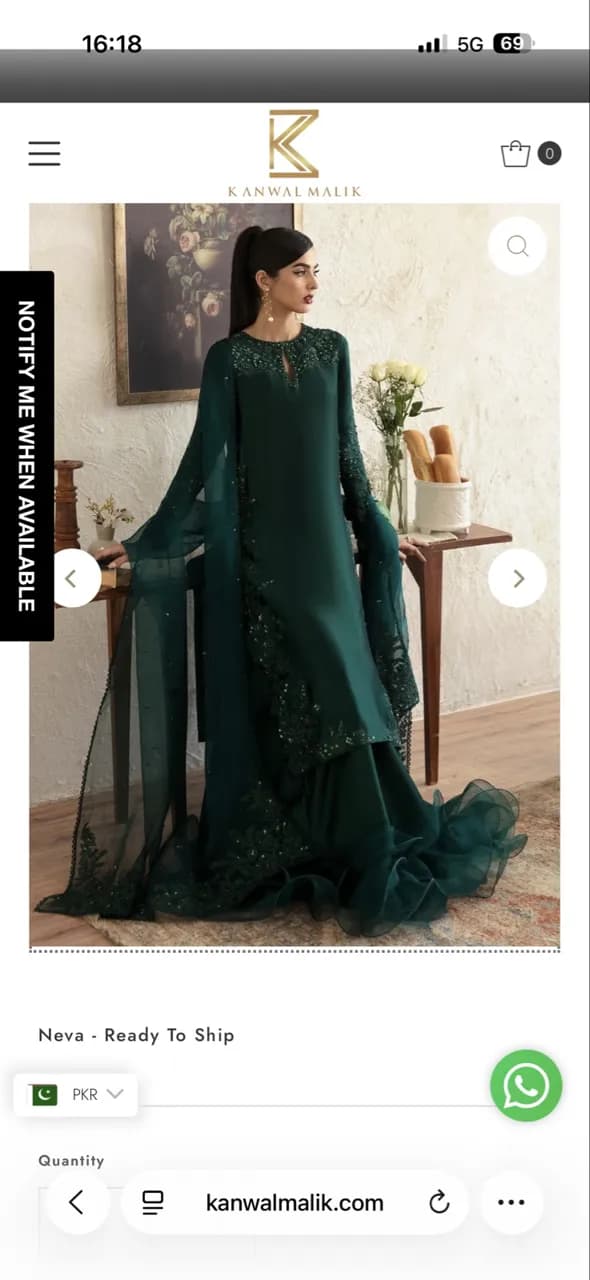 Kanwal malik original silk suit — image 1