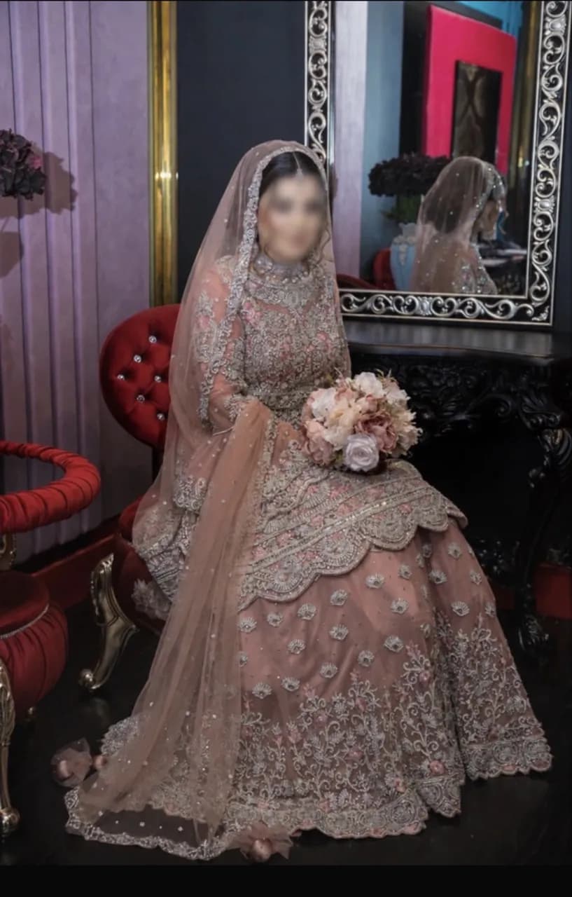 Blush Pink Lengha with Dupatta — image 1
