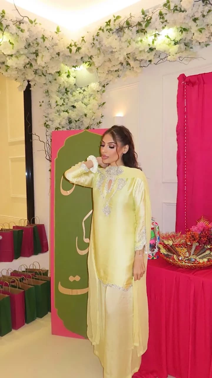 Viral lemon/yellow Pakistani suit