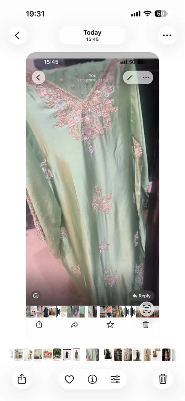 Customise kaftan with dubatta and trouser — image 1